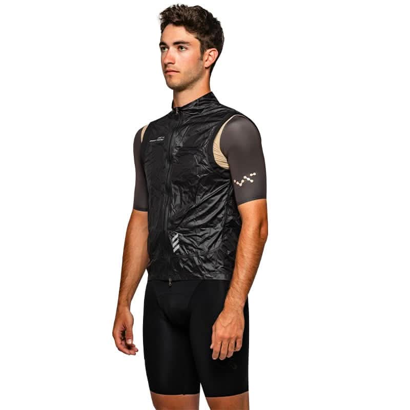 Santic Mario Lightweight Wind Vest - Black