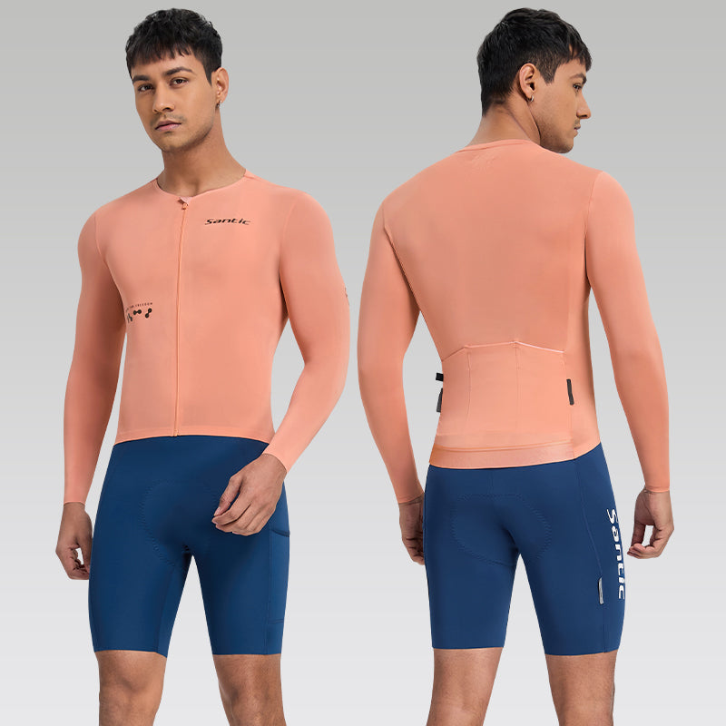Santic Fusheng Long Sleeve Jersey - Orange