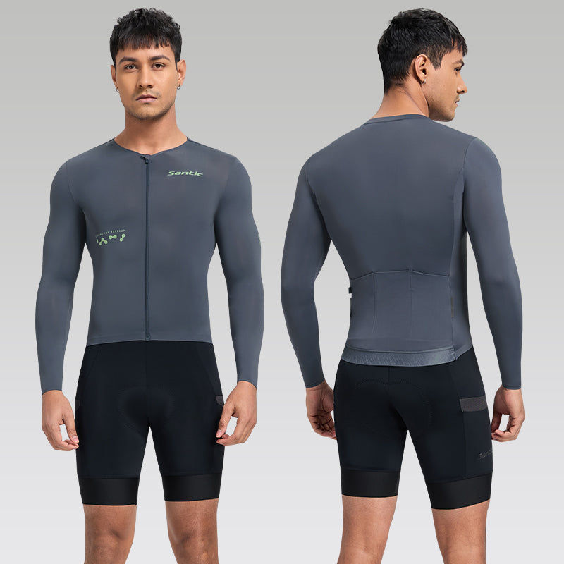 Santic Fusheng Long Sleeve Jersey - Grey