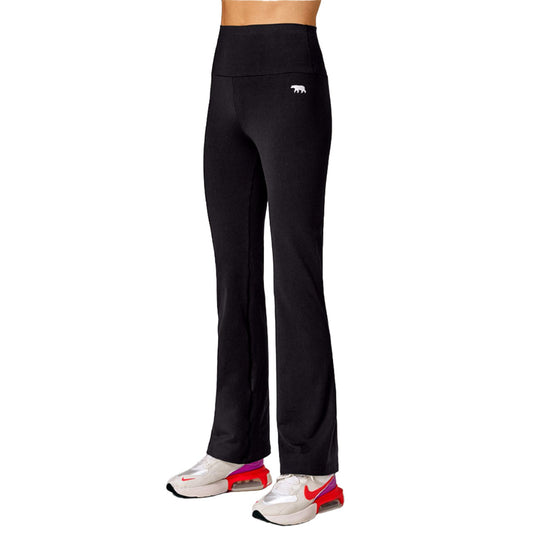 Running Bare Werk It Jazz Bootleg Yoga Pants - Black