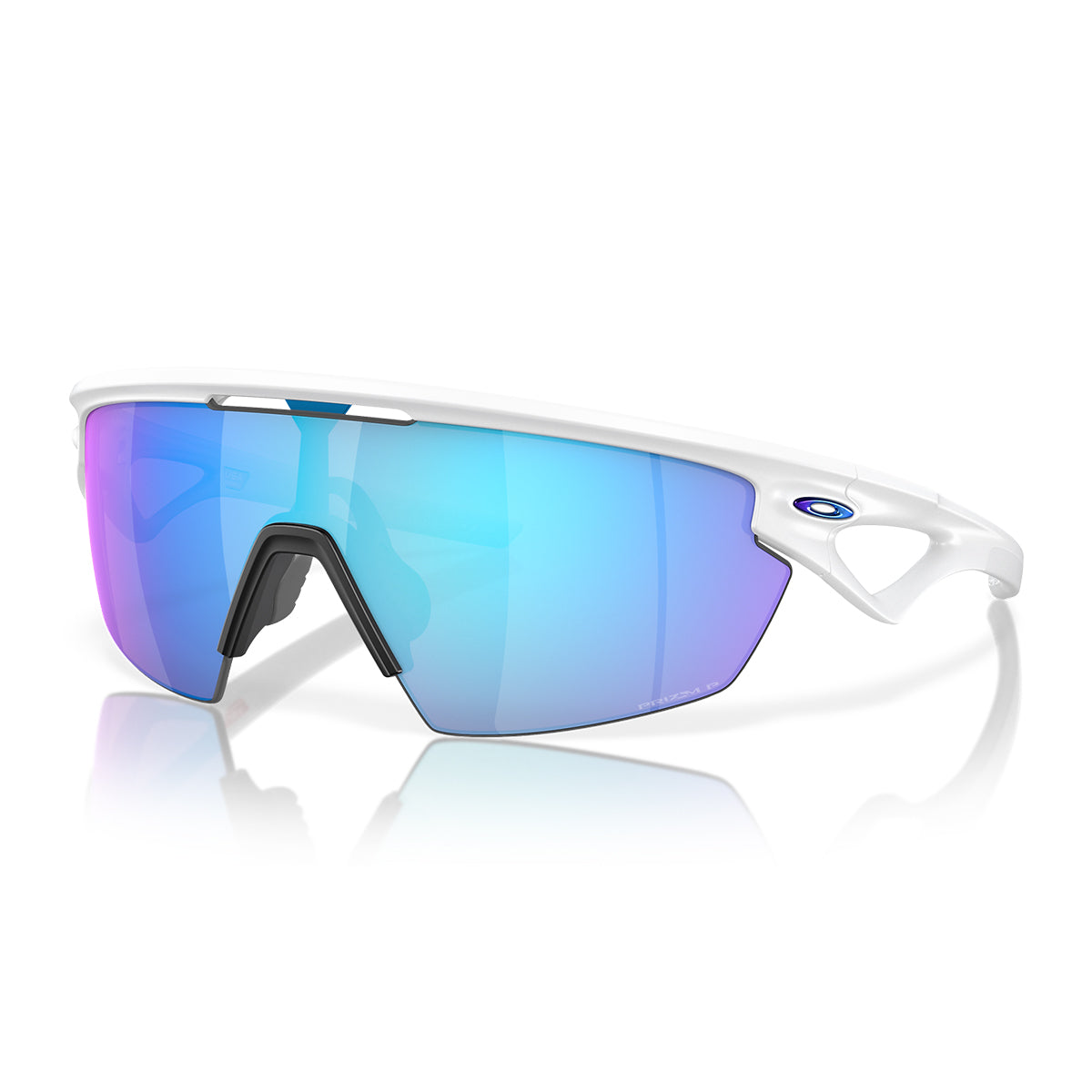 Oakley Sphaera Sunglasses - Matte White / Prizm Sapphire Polarised