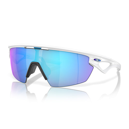Oakley Sphaera Sunglasses - Matte White / Prizm Sapphire Polarised