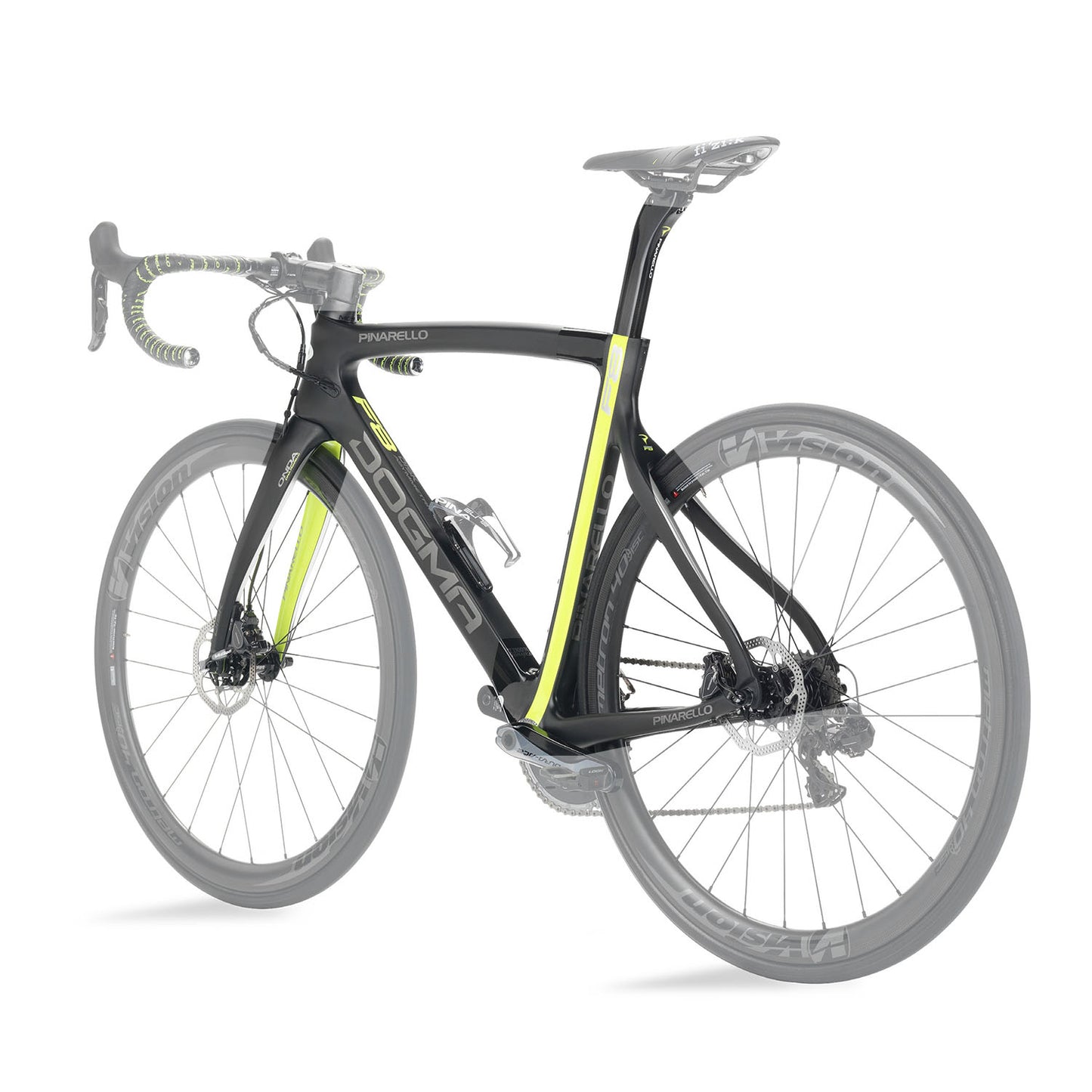 Pinarello Dogma F8 Disk Frameset - Matte Carbon Yellow