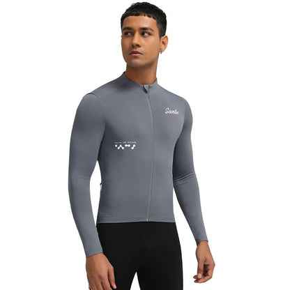 Santic Fusu Thermal Long Sleeve Jersey - Grey