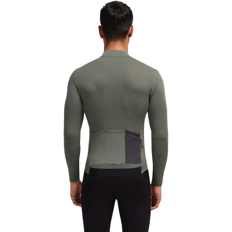 Santic Fusu Thermal Long Sleeve Jersey - Army Green
