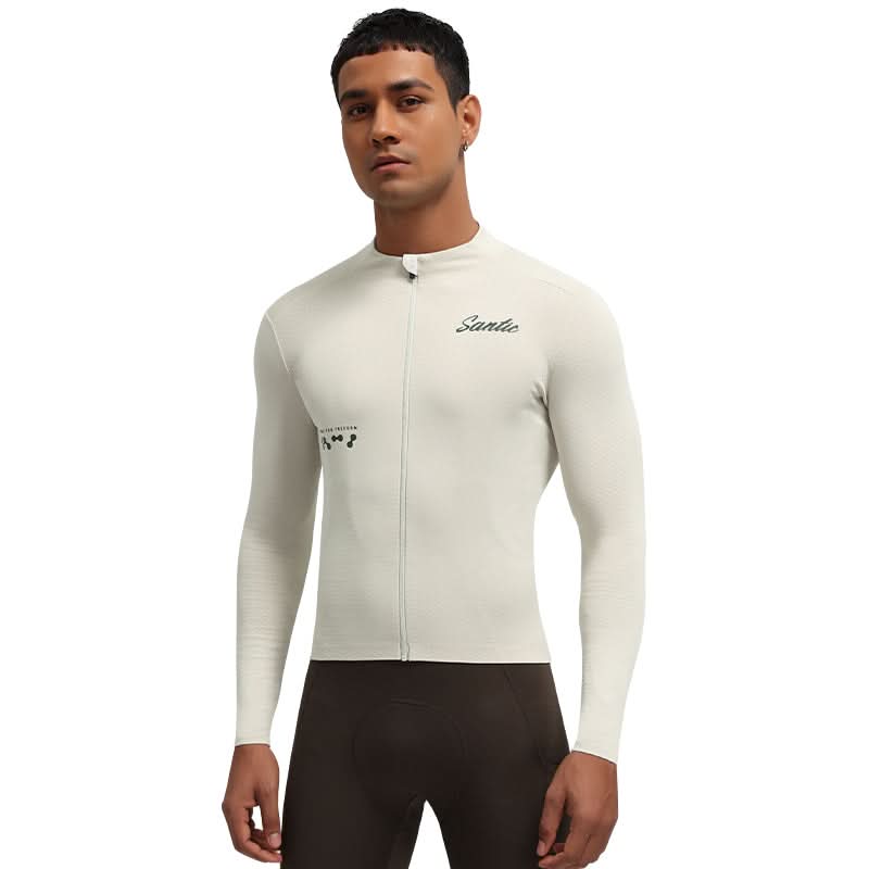 Santic Fusu Thermal Long Sleeve Jersey - Light Green