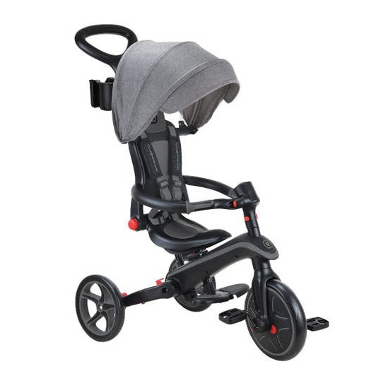 Globber Explorer Trike Foldable 4in1 - Blk/Grey