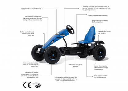 Berg B Super Blue Pedal Go-Kart