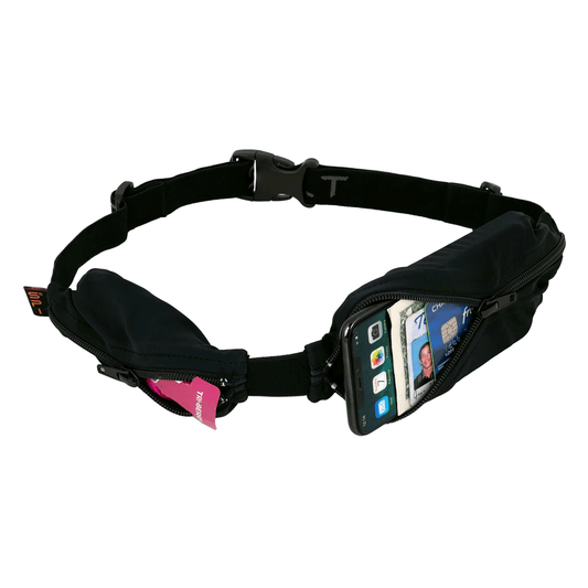 Spibelt Dual Pocket Running Belt - Black