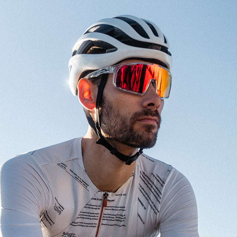 Santic QY HDR Photochromic Sunglasses - Clear / Red