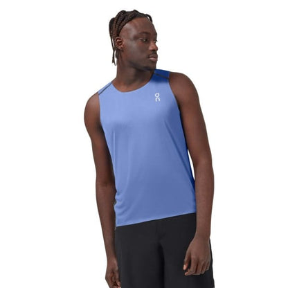 ON Tank-T Mens Running Top - Marina/Black