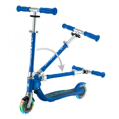 Globber Flow Foldable Junior Scooter - Navy Blue