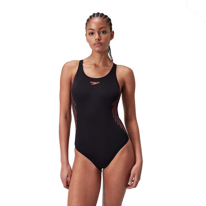 Speedo Womens Placement Muscleback - Black