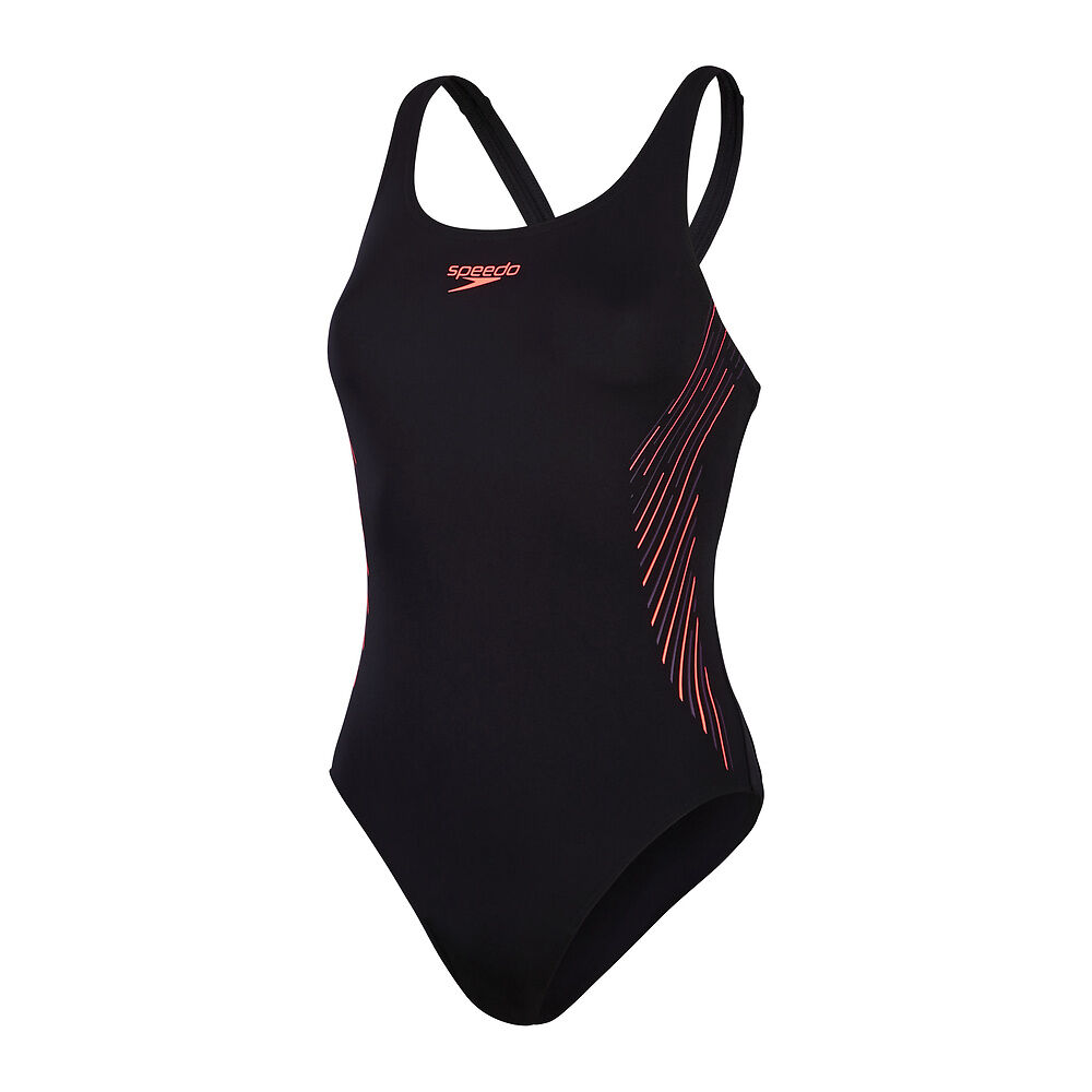 Speedo Womens Placement Muscleback - Black