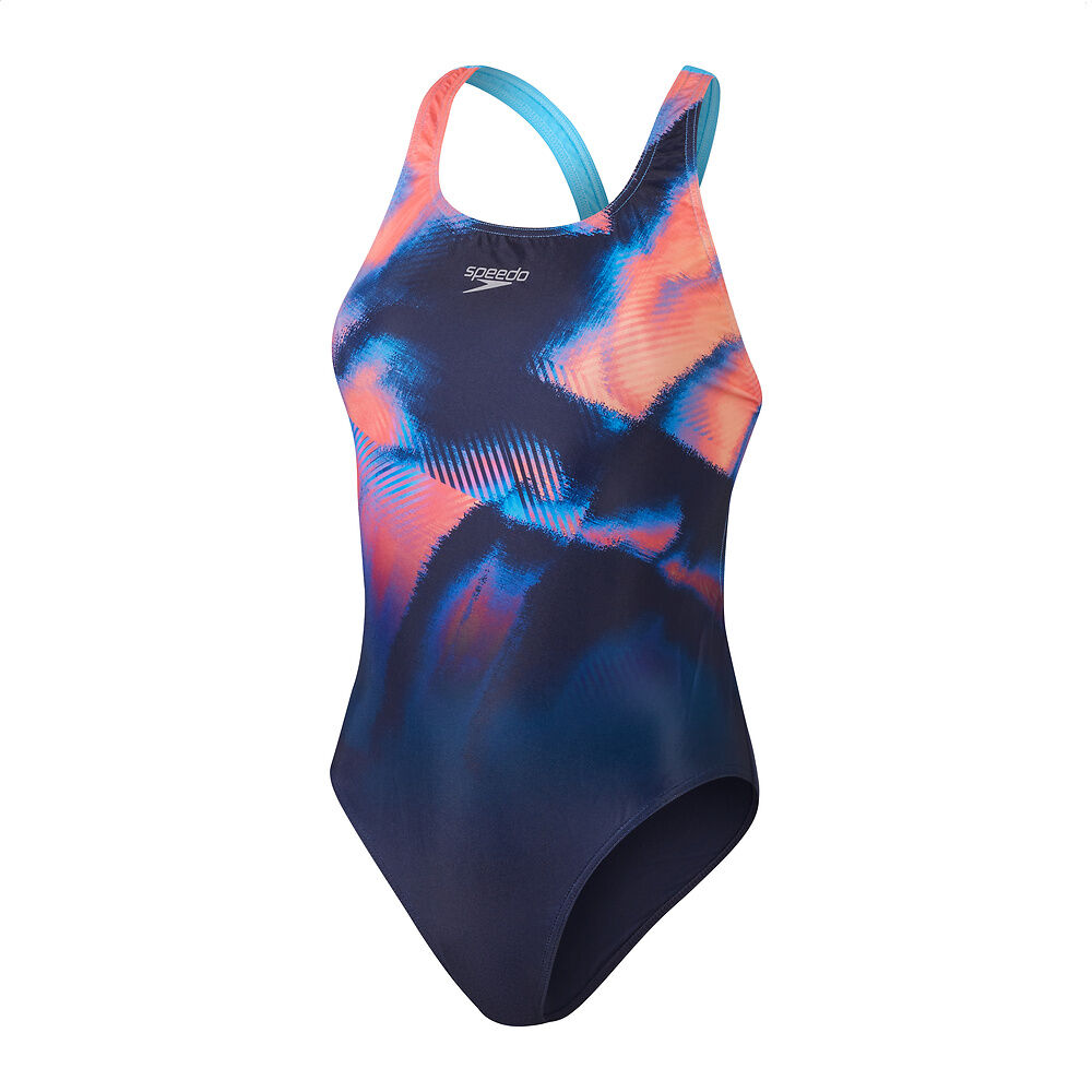 Speedo Womens Placement Powerback - Multi