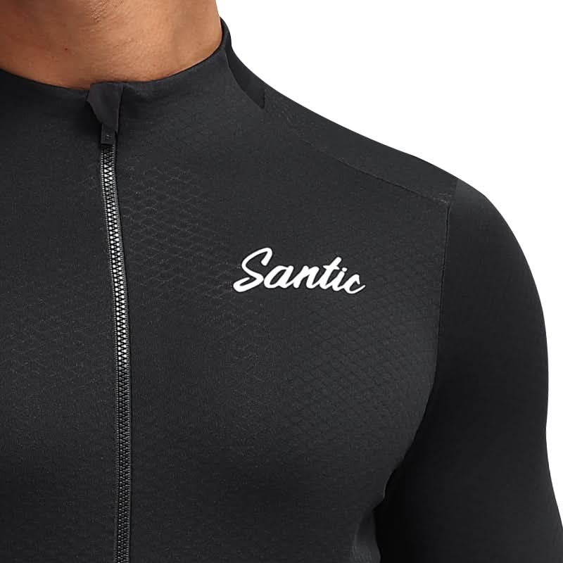 Santic Fusu Thermal Long Sleeve Jersey - Black
