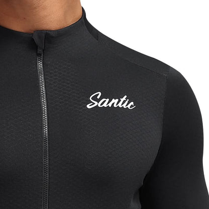 Santic Fusu Thermal Long Sleeve Jersey - Black