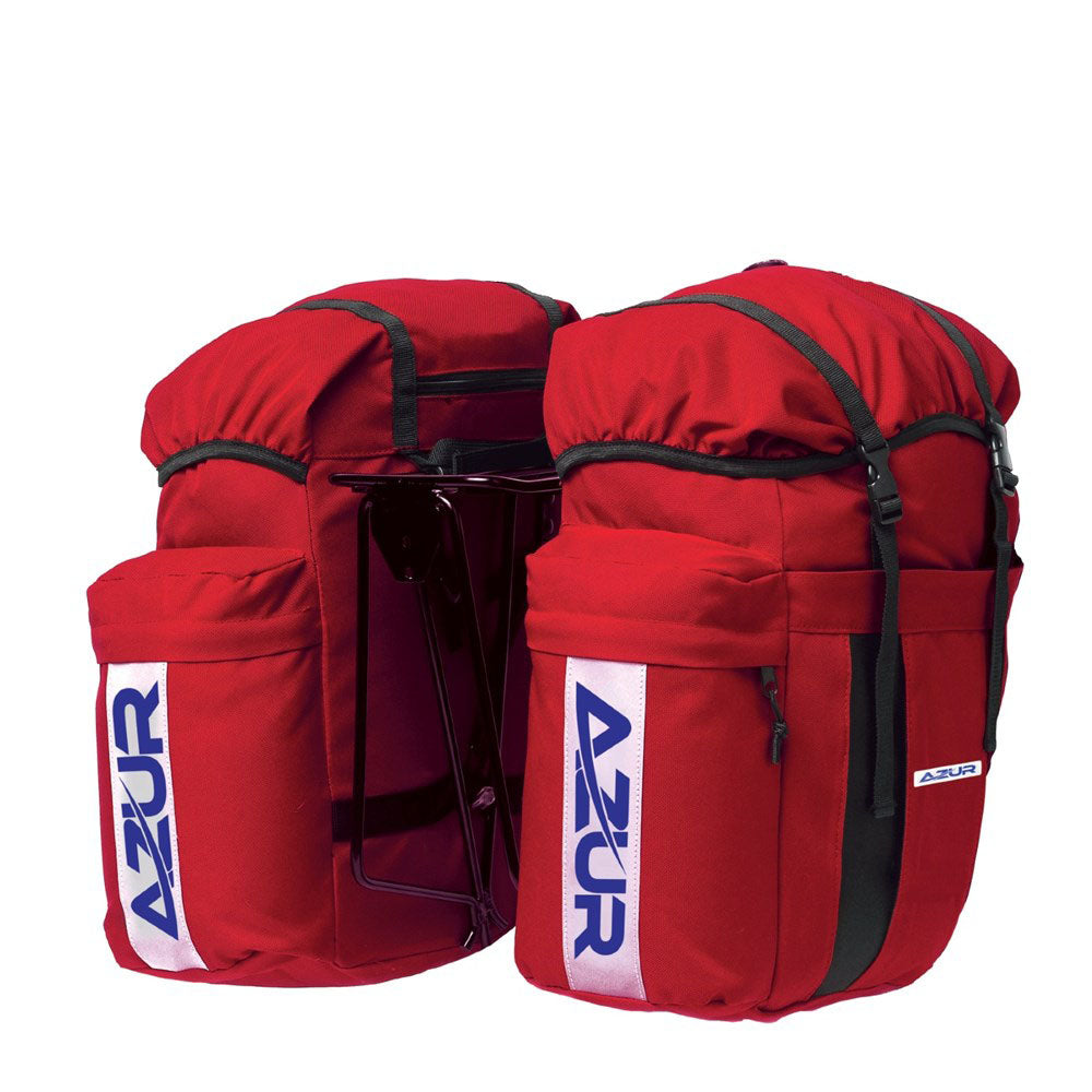 Azur Commuter Pannier Set - Red
