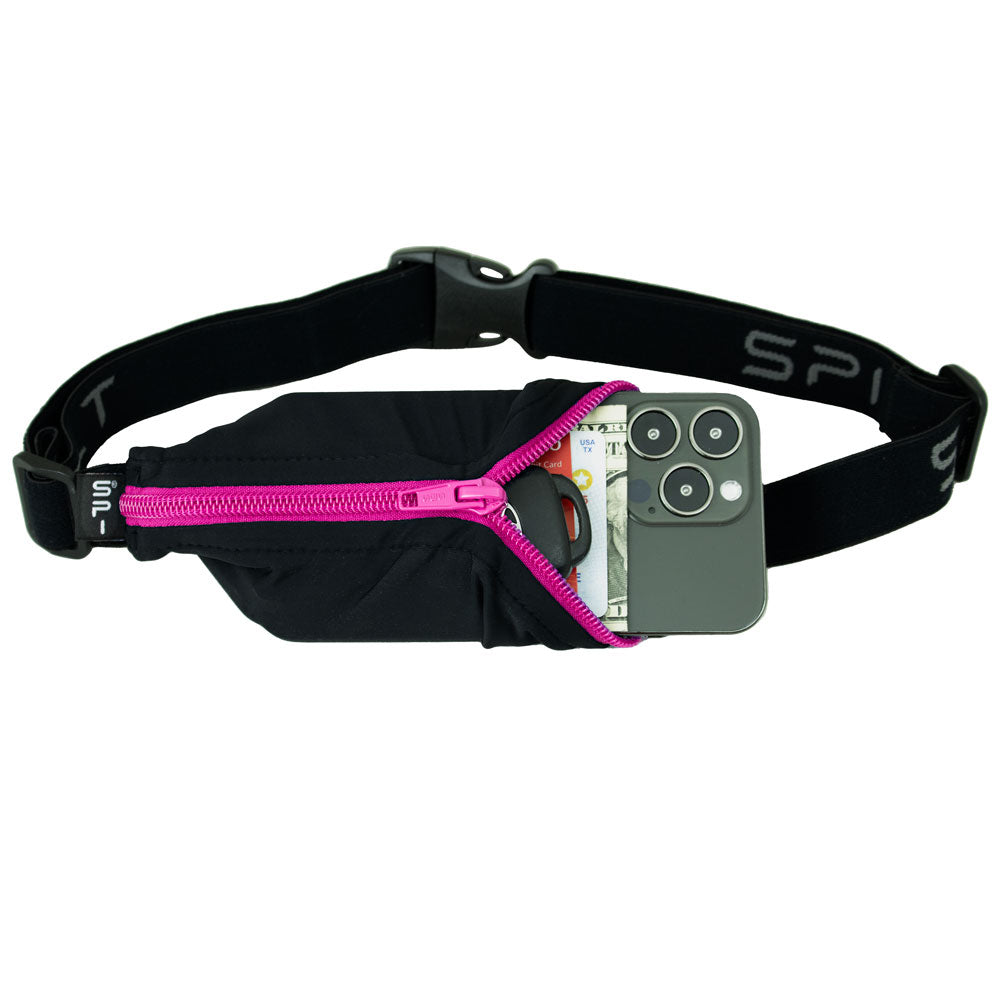 Spibelt Original Running Belt - Black/Pink