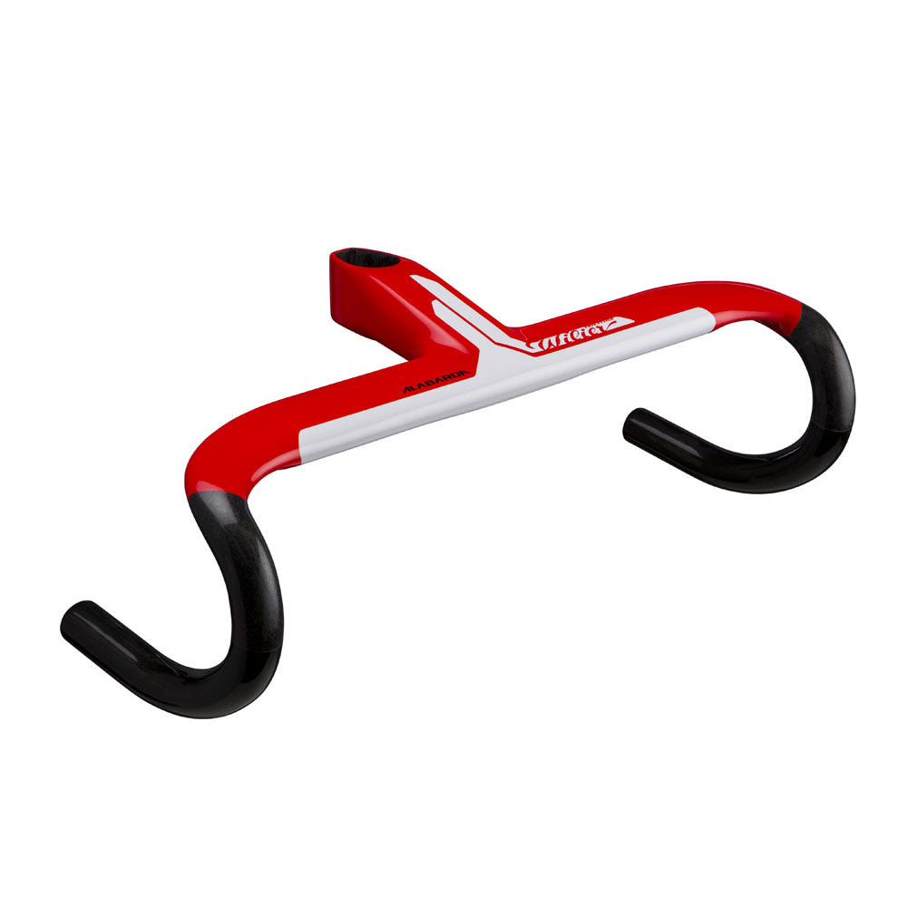 Wilier Alabarda Carbon Integrated Handlebar - Gloss Red / White
