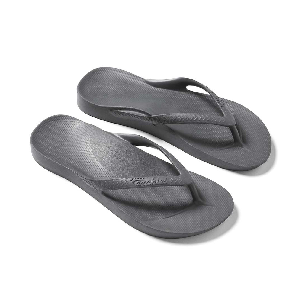 Archies Arch Support Thongs - Grey