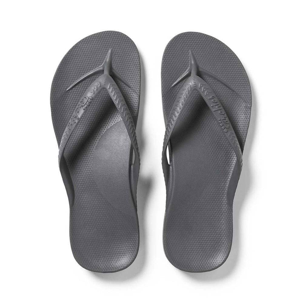 Archies Arch Support Thongs - Grey