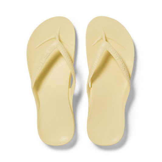 Archies Arch Support Thongs - Yellow