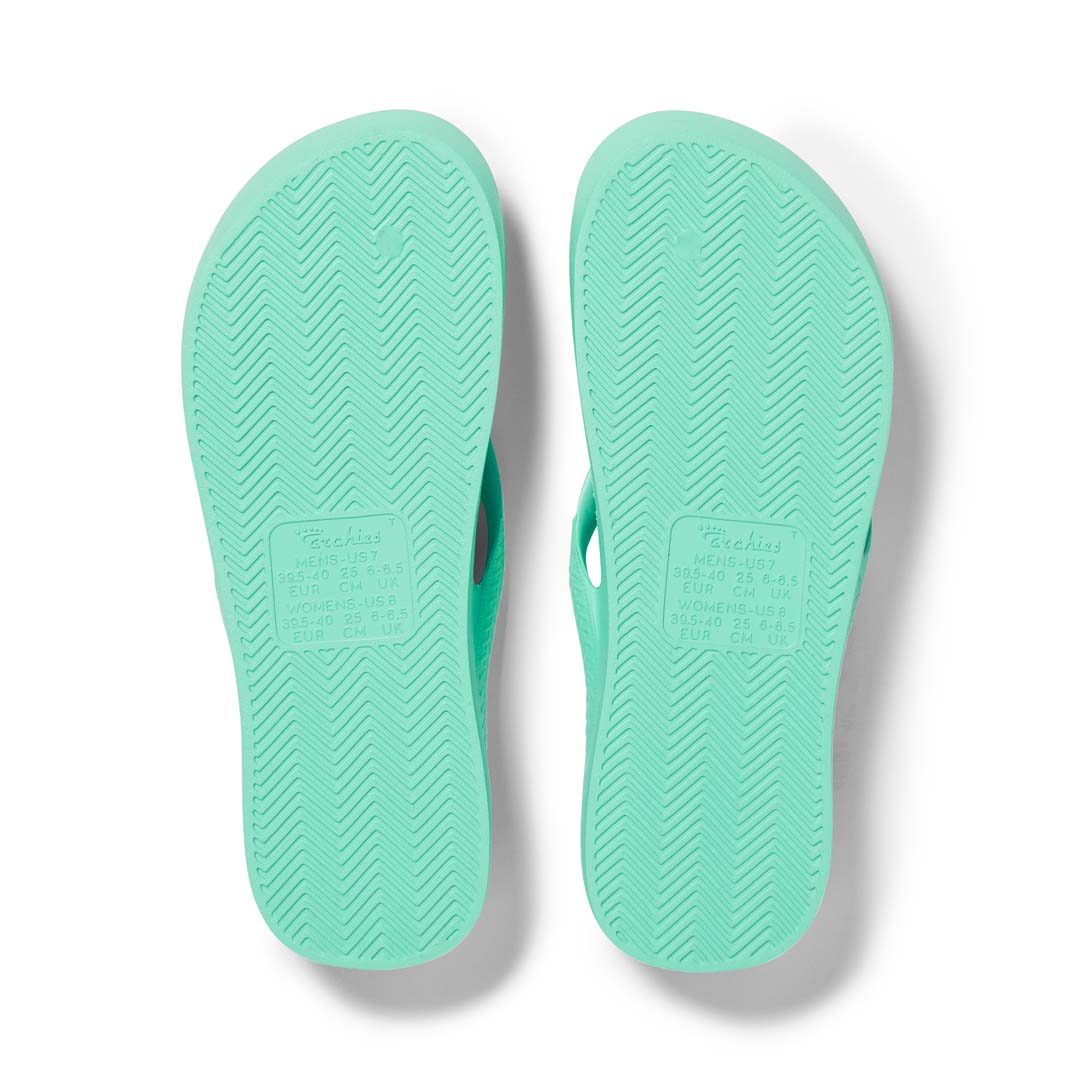 Archies Arch Support Thongs - Green