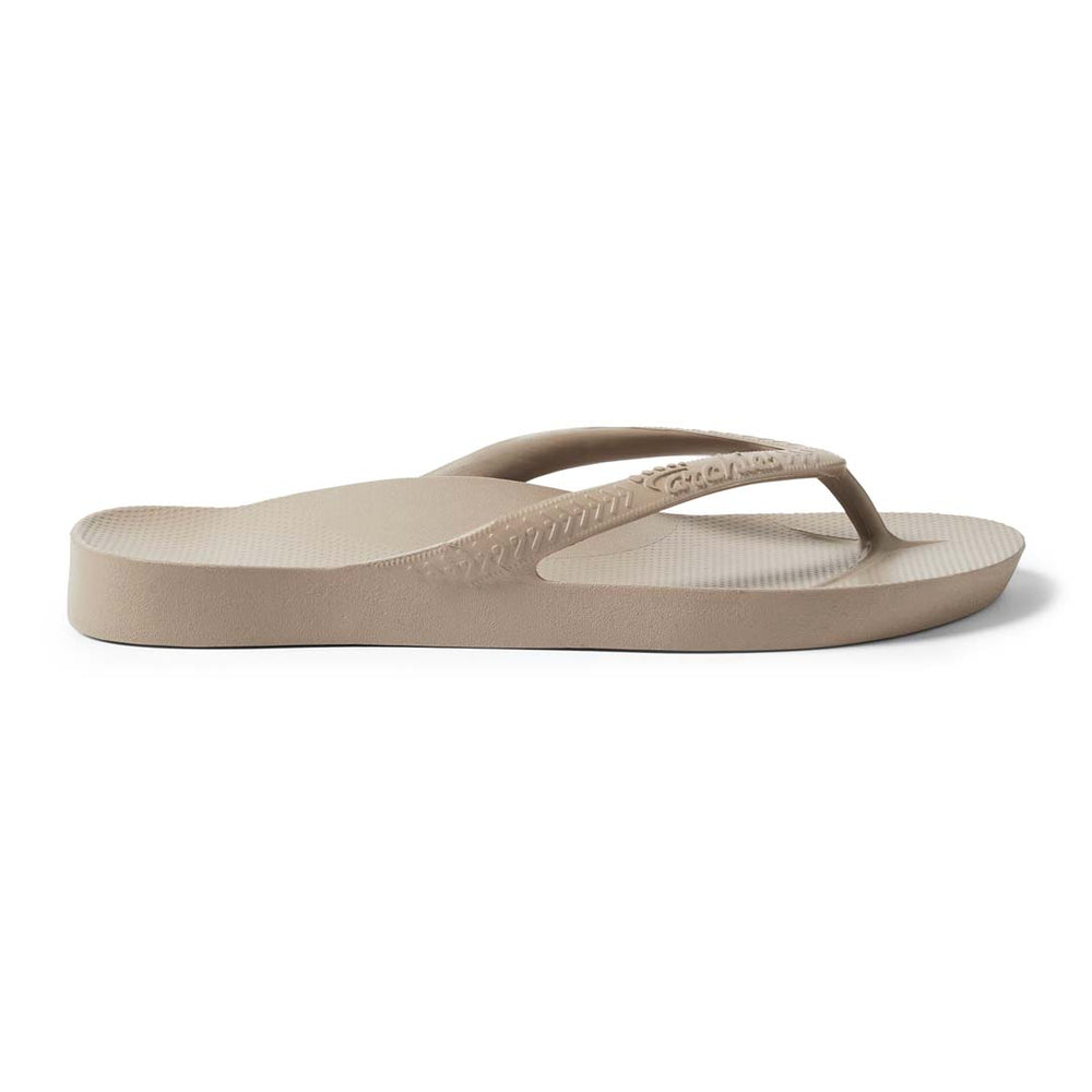 Archies Arch Support Thongs - Taupe/Brown