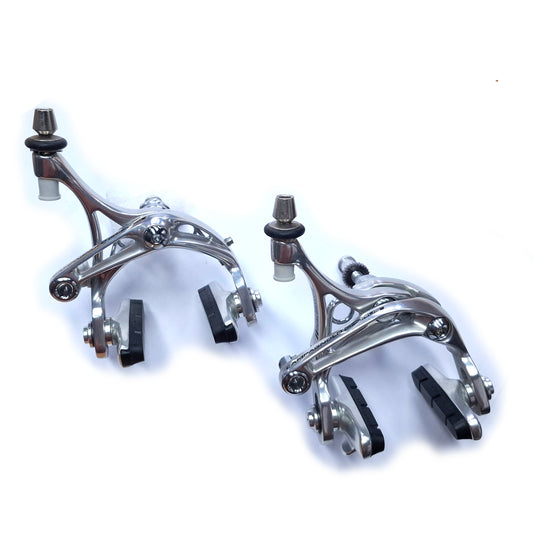 Campagnolo Chorus Skeleton Brake Caliper Pair - Polished Silver Alloy
