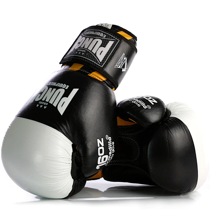Punch Armadillo Safety Boxing Gloves V30 - Black/White