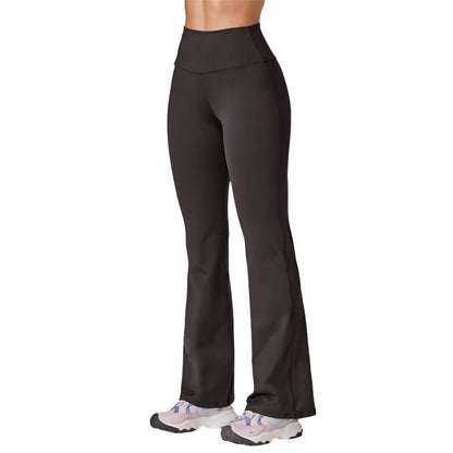 Running Bare Ab Waisted Drop-In-Pocket Yoga Pants 31-Inch - Black