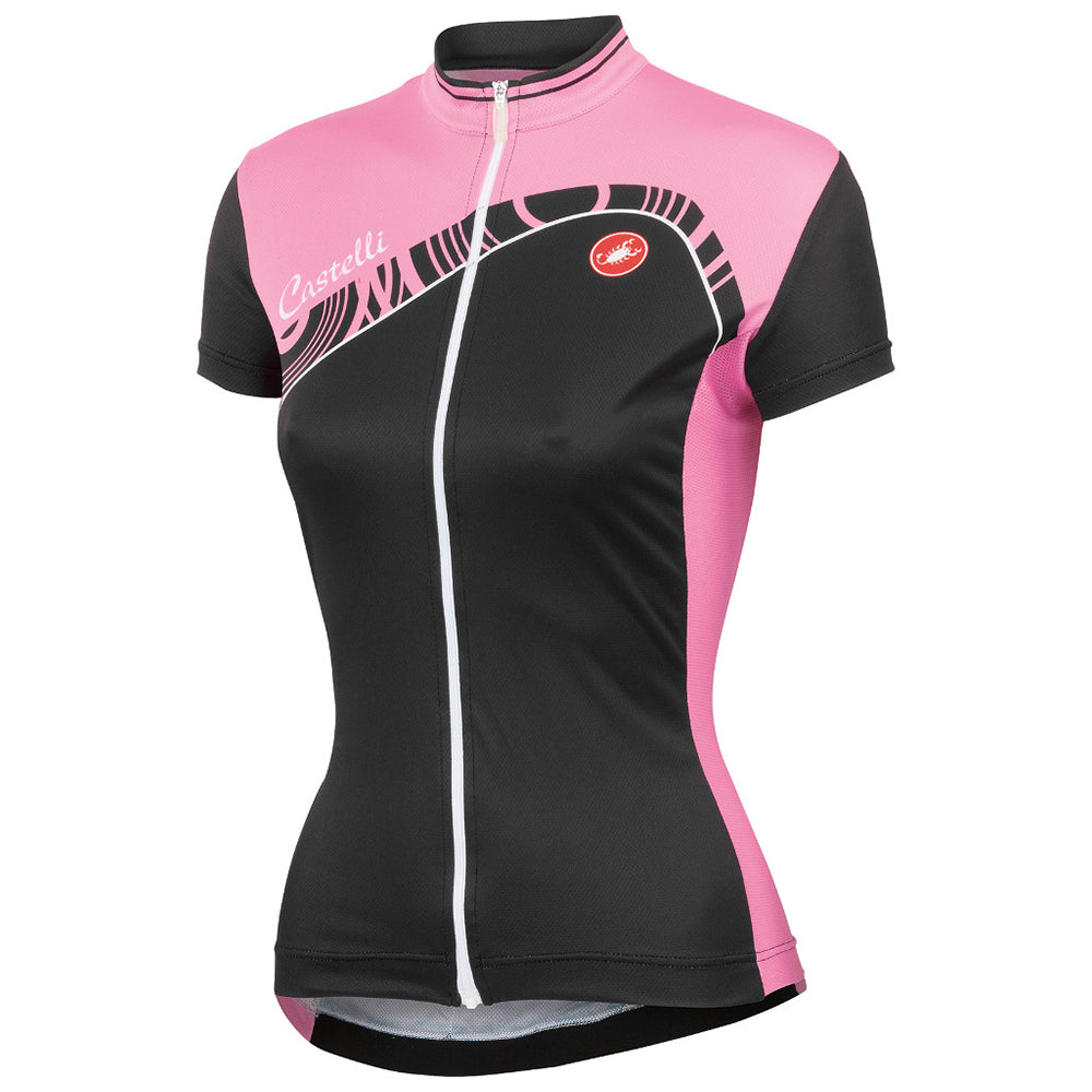 Castelli Womens Tesoro Jersey - Black / Pink