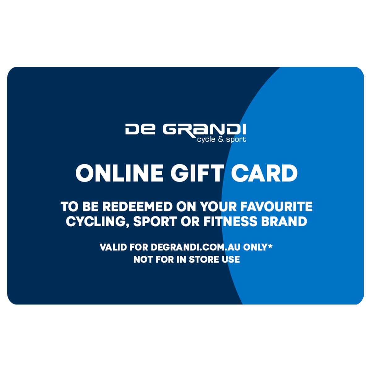 De Grandi Cycle & Sport Online Gift Card