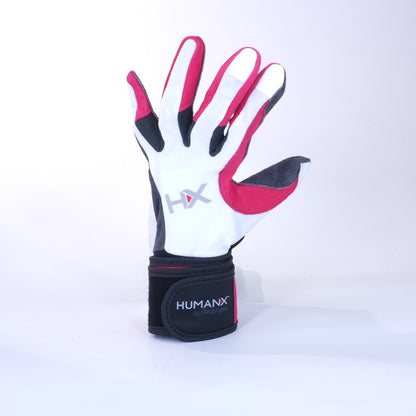 Harbinger HumanX Women's X3 Competition Wrist Wrap Weight Lifting Gloves - Grey/Pink