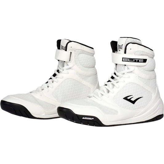 Everlast Elite2 Pro Hi-Top Boxing Boots - White/Black