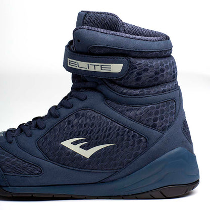 Everlast Elite2 Pro Hi-Top Boxing Boots - Navy/White