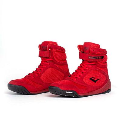 Everlast Elite2 Pro Hi-Top Boxing Boots - Red/Black