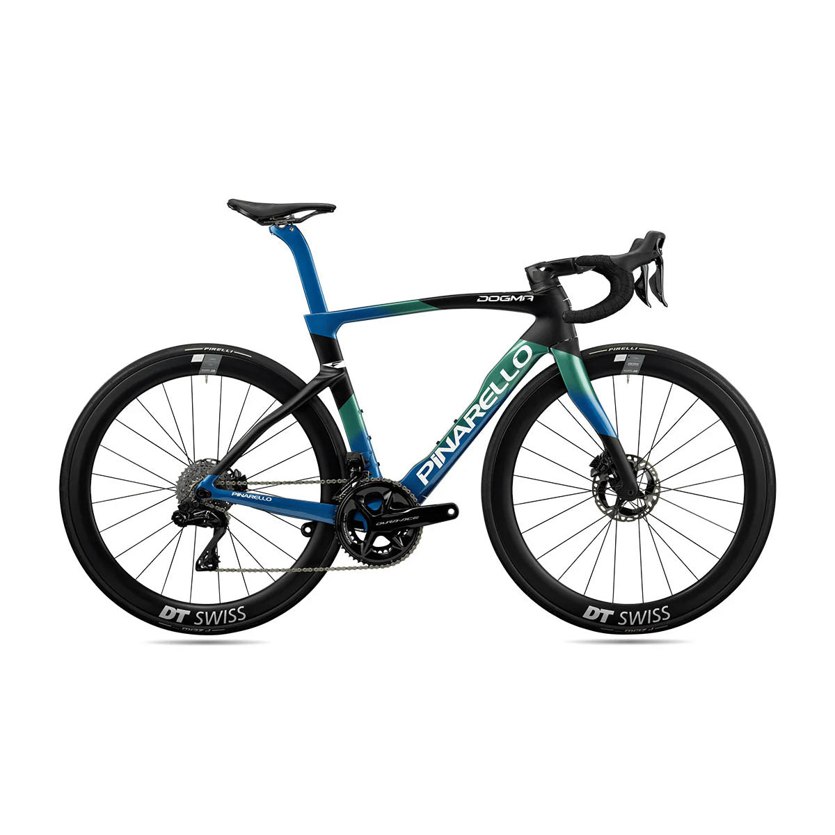 Pinarello Dogma F Disc Brake Frameset - Nebula Blue Green