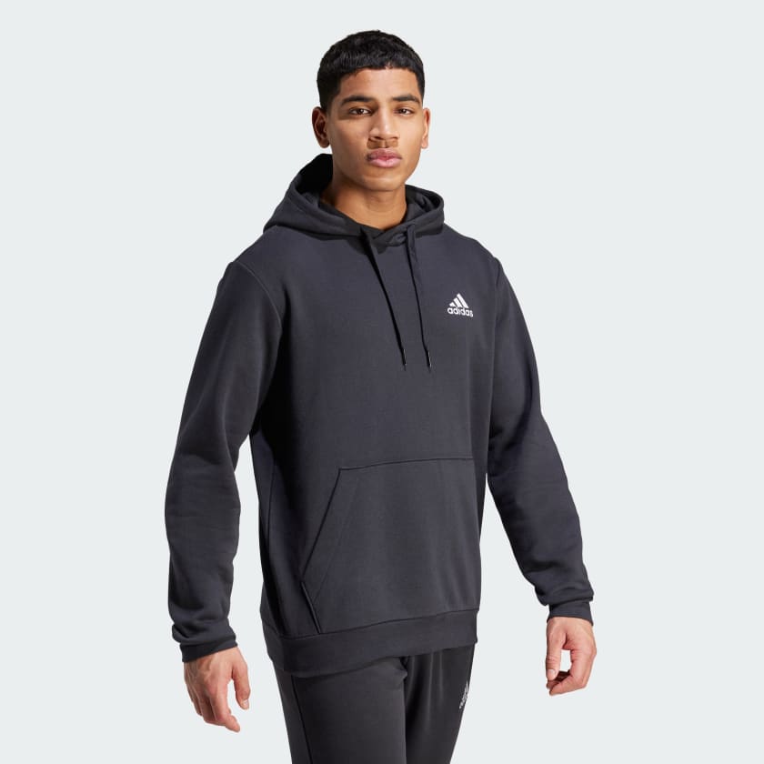 Adidas Mens Feelcozy Hoodie - Black