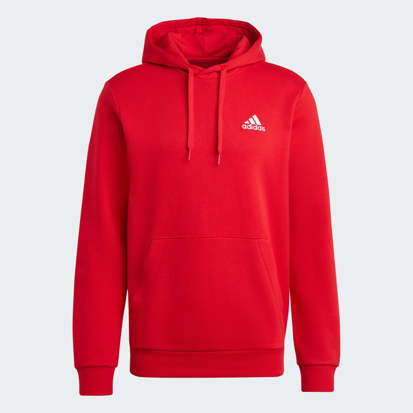 Adidas Mens Feelcozy Hoodie - Red