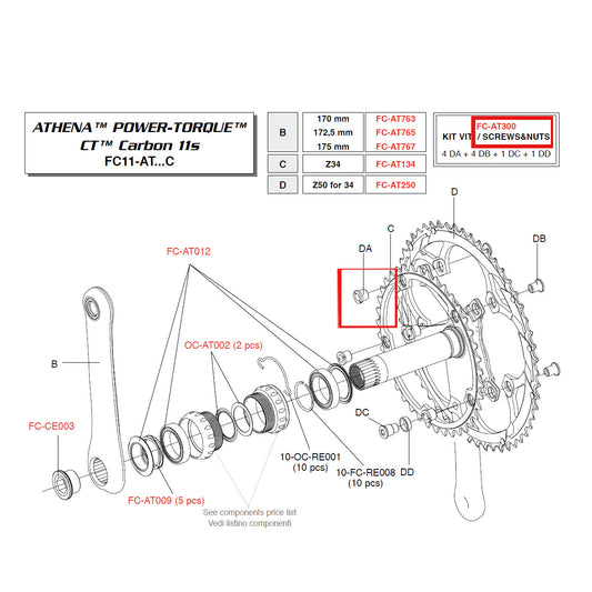 Campagnolo Genuine Spare Part FC-AT300