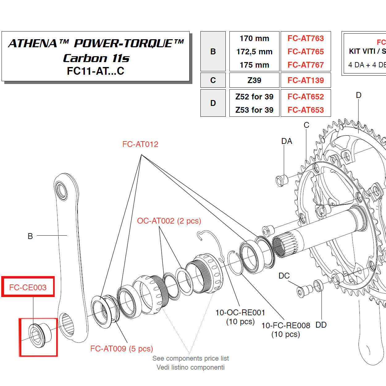 Campagnolo Genuine Part FC-CE003