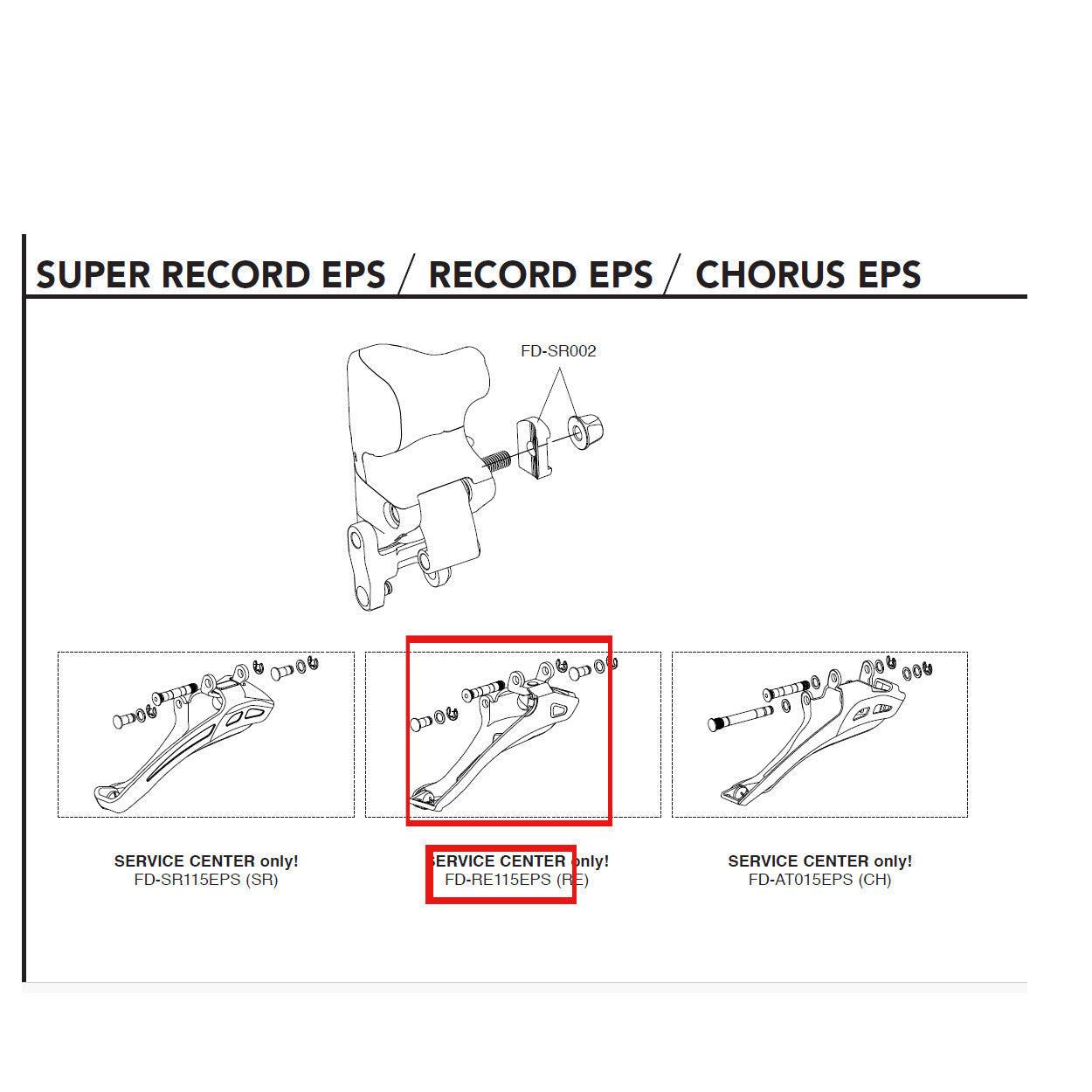 Campagnolo Genuine Spare Part FD-RE115EPS