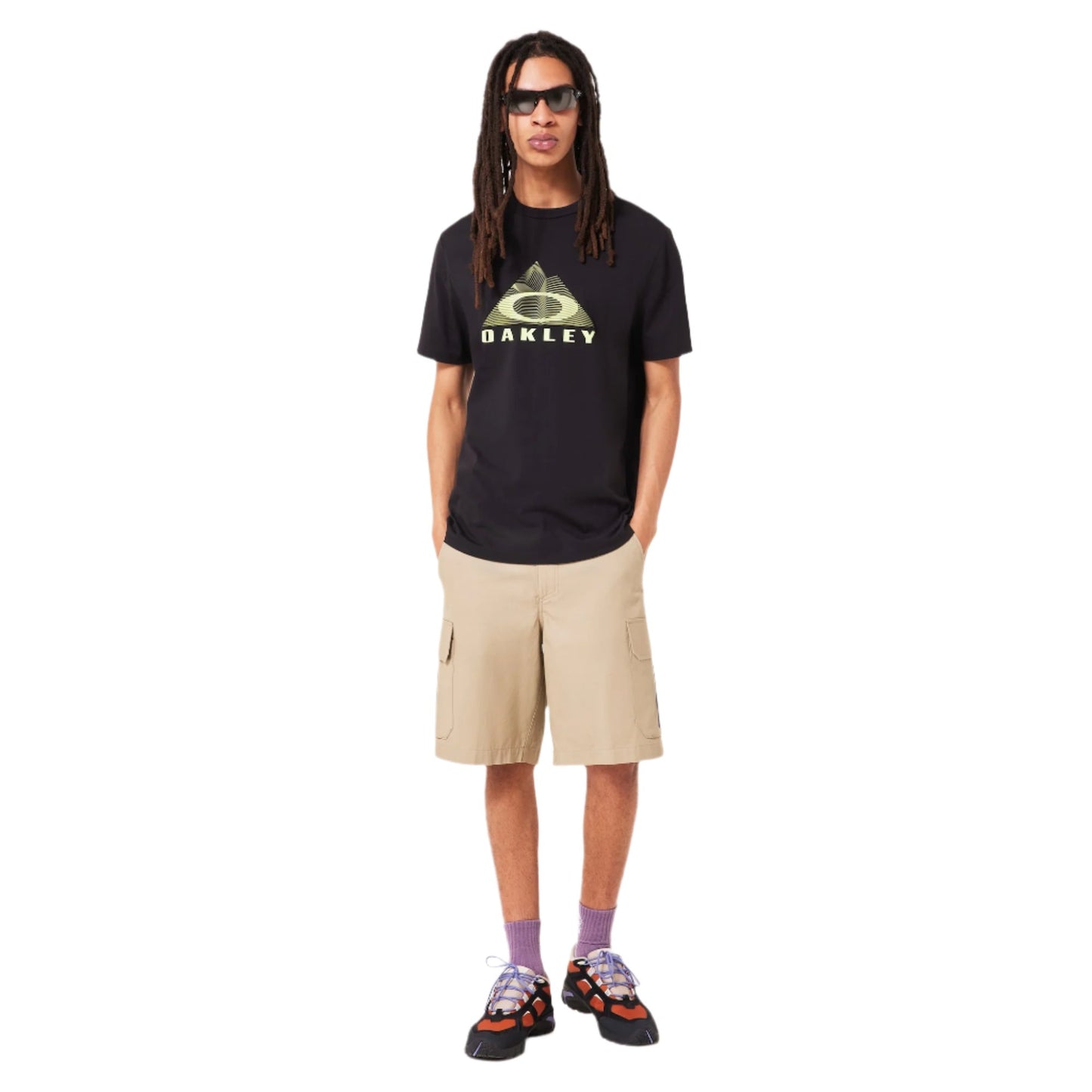 Oakley Lined Mountain Bark Tee - Black