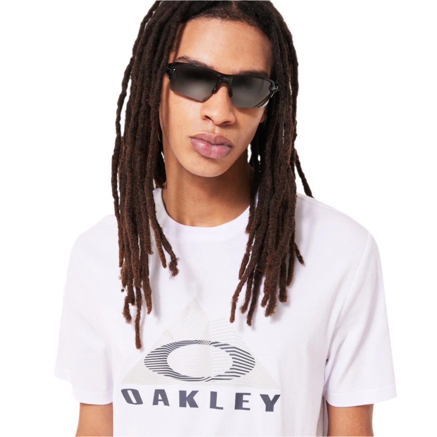 Oakley Lined Mountain Bark Tee - White