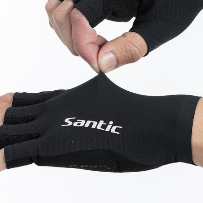 Santic Dodd Fingerless Gloves - Black