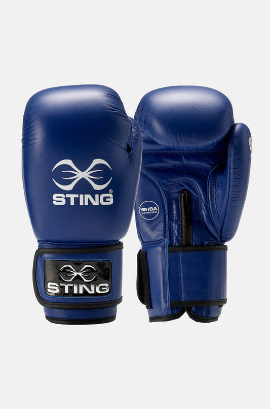Sting AIBA Competition Boxing Gloves - Blue