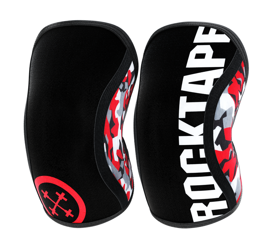 RockTape Assassins Knee Sleeves  7mm Red Camo