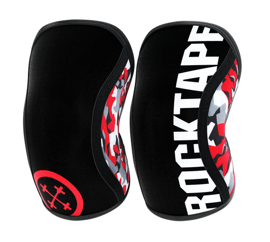 RockTape Assassins Knee Sleeves  7mm Red Camo